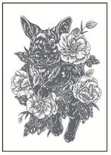 Load image into Gallery viewer, Baby Jackalope Block Print Shirt