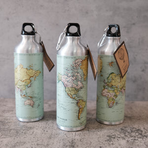 Map of the World Water Bottle