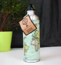 Load image into Gallery viewer, Map of the World Water Bottle
