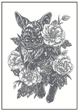 Load image into Gallery viewer, Baby Jackalope Block Print Shirt
