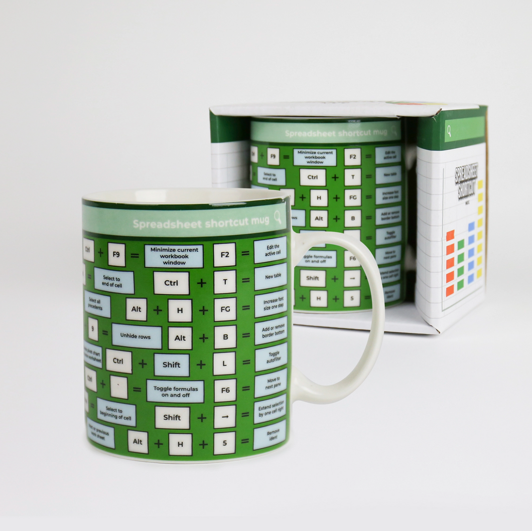 Spreadhseet Shortcut Mug