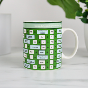 Spreadhseet Shortcut Mug